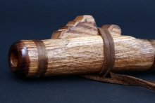 Black Locust Wood Native American Flute, Minor, Low D-3, #D48J